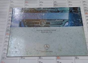 Skrócona instrukcja obsługi Mercedes-Benz AXOR 940-954
