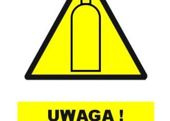 Naklejka Uwaga! Gazy techniczne ZOO-42