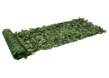 Osłona balkonowa ciemnozielone liście 200x75 cm WM-3216420
