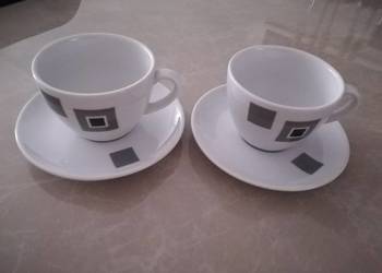 Dwie filiżanko białe / szare na święta