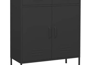 Szafka antracytowa 80x35x1015 cm stalowa WM-336159