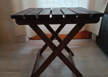 Stolik drewniany składany
