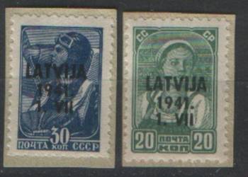 Zn. Łotwa Mi 4, 5 *  1941