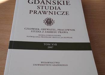GDAŃSKIE STUDIA PRAWNICZE 17 2007 Studia prawno-finansowe