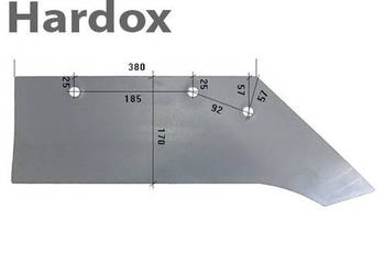 Lemiesz 300hektarów HARDOX 1210/P części do pługa RUMPTSTAD