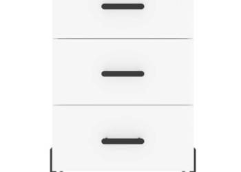 vidaXL Szafka nocna, biała, 40x40x66 cm(SKU:827668)