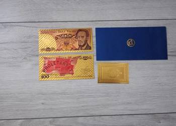 PRL Banknot pozłacany Ludwik Waryński 100 zł