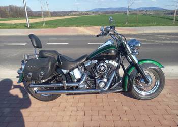 Harley-davidson De Lux Flstn Softail Na Gażniku