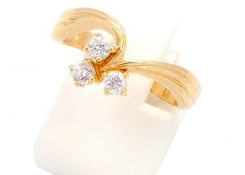 WYPRZEDAŻ!-30% Pierścionek r.12 Złoty pr.585 Glamour Z-726