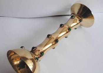 Indyjski świecznik mosiężny