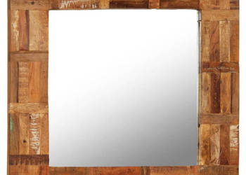 Lustro ścienne z ramą z odzyskanego drewna 60 x 60 cm WM-246417