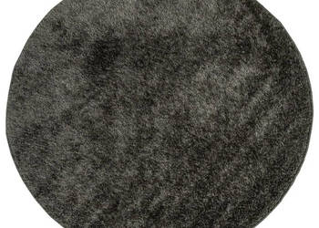 Dywan ISTAN z długim runem połyskujący antracytowy Ø 120 cm WM-375647