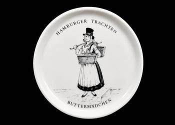 Porcelanowy Podstawek Fürstenberg Hamburger Trachten