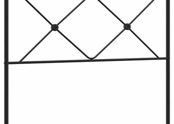 Metalowe wezgłowie czarne 107 cm WM-376532