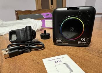 D12S RGB LED Lampa Wideo Fotograficzna Panel Oświetleniowy do Kamery