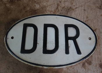 Zarezerwowana DDR -ka tabliczka Trabant Wartburg IFA Barkas org, DDR