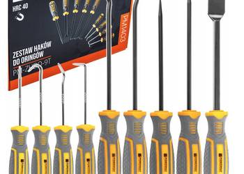 zestaw haczyków z rękojeścią 9el haków skrobaków do oringów uszczelek