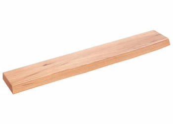 Półka jasnobrązowa 60x10x2 cm lakierowane lite drewno dębowe WM-363638
