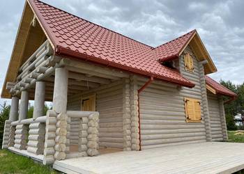 DOM Z BALI OKRĄGŁYCH 70 m2 + DWA TARASY