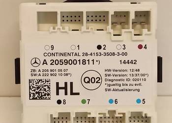 MERCEDES W205 A2059001811 MODUŁ STEROWNIK DRZWI