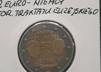 2 Euro Niemcy-50 r. Traktatu Elizejskiego-2013 r.-men. F