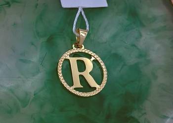 -20% Wisiorek Złoty pr.585 Literka R Z-1194