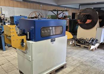 Podajnik walcowy servo prościarka prostowarka do blachy taśmy Dimeco 300mm