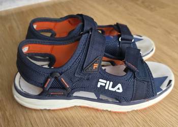 Sandały chłopięce sportowe Fila granatowo-pomarańczowe r. 37