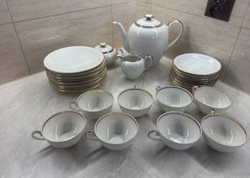 Zestaw kawowy Ecru Shumann arzberg Bavaria 8 osób