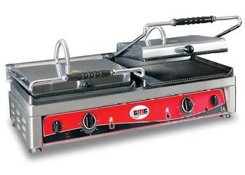 Podwójny Grill kontaktowy 2x36x27 opiekacz żeliwny GMG 5000W