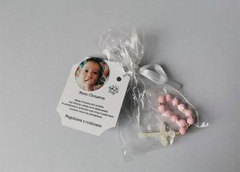 Różaniec Różowy Podziękowanie Chrzest Święty - Dla Mamy Chrzestnej Ze Zdjęc