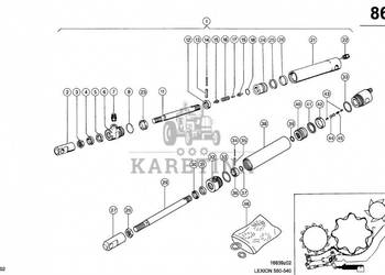 Claas Lexion 560 SIŁOWNIK HYDRAULICZNY 0000867730 (Siłownik hydr. przestaw…