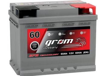 Akumulator GROM EFB START&STOP 60Ah 600A Prawy Plus DTR