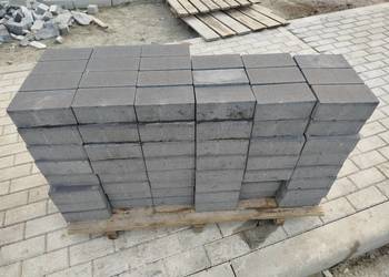 Kostka brukowa antracyt grafit 20x10 grubość 8 cm bez fazy Kostka brukowa antracyt grafit 20x10 grubość 8 cm bez fazy