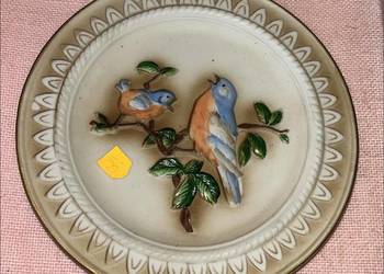 Kafel ceramiczny, z ptaszkami. Kafel ceramiczny, z ptaszkami.