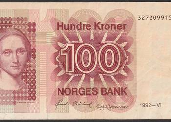 NORWEGIA 100 KORON 1992 - COLLET   -  VI