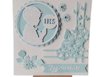 ZAPROSZENIA KOMUNIA CHŁOPIEC Z HOSTIĄ K4 BŁĘKIT BIEL ZAPROSZENIA KOMUNIA CHŁOPIEC Z HOSTIĄ K4 BŁĘKIT BIEL