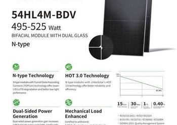 PALETA 37 szt. JINKO Solar 510W 54HL4M-BDV