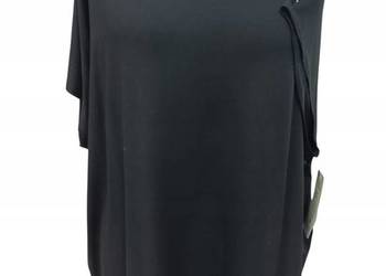Bluzka dzianinowa T-SHIRT- TAFFI-BIG SIZE biust 170cm CZARNA