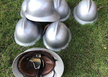 Hełmy strażackie z PRL-u Hełmy strażackie z PRL-u