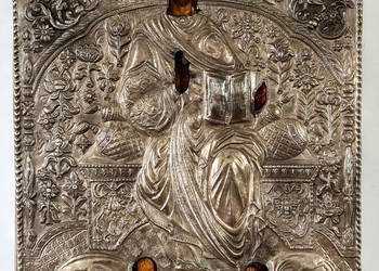 Ikona Jezus Chrystus Pantokrator, srebro, 159