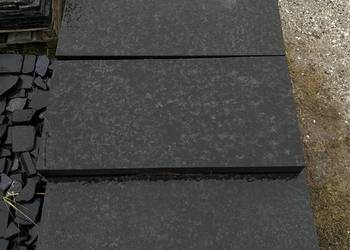 CZARNE PŁYTY CHODNIKOWE 40x40 gr 5 cm Granitowe Bazaltowe Labradoryt Granit