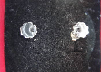 Kolczyki koniczynki 4-listne srebro 925