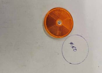 odblask pomarańczowy fi 60mm na śrubkę WSK