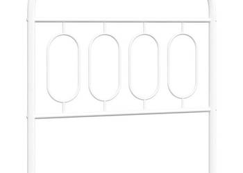 Metalowe wezgłowie białe 80 cm WM-377193
