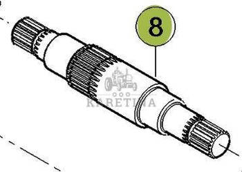 CLAAS Orbis 450 Wałek Podajnika Zbożowego CZĘŚCI 0001505750 00 0150 575 0