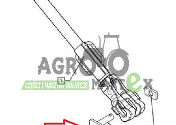 87315467 SWORZEŃ DOLNY WIESZAKA 28x105 CNH