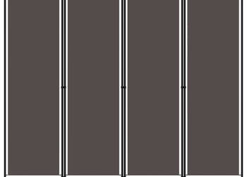 Parawan 4-panelowy antracytowy 200 x 180 cm WM-320721