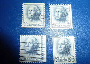 Znaczek USA George WASHINGTON 5 cent