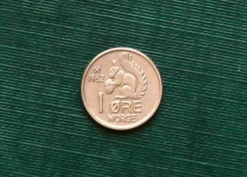 Norwegia 1 ore, 1962r